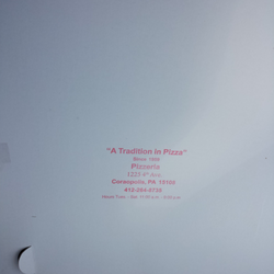 Pizzeria - Pizza box/info