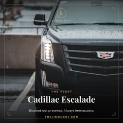 Limology - The Cadillac Escalade. Blacked-out, immaculate, and ready before you are. This is how you move across DC, Maryland & Virginia.