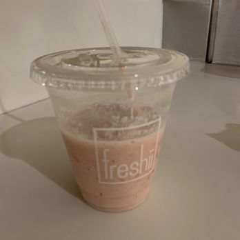 Freshii - Banana and strawberry smoothie - New American Near Me - Sacramento, California