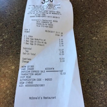 McDonald's - Fast Food Near Me - Franklin, Ohio