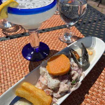 Tumi Peruvian and Italian Kitchen - Mixto Ceviche & House Margarita - Italian Near Me - Hyannis, Massachusetts