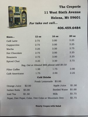 Menu photo 4 The Creperie Helena, MT Menu photo 4 The Creperie Helena, MT