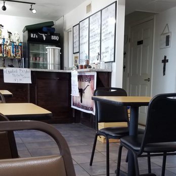 RJ's BBQ - tables and chairs in a restaurant - Barbeque Near Me - Brownsville, Texas