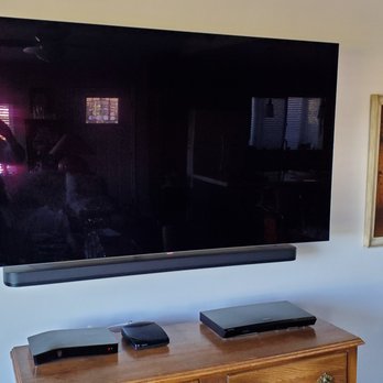 SJS Handyman - Newly hung 65" TV and Sound Bar - Handyman Near Me - San Marcos, California