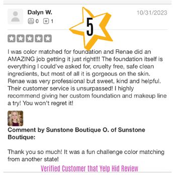 Sunstone Boutique - 1 of 19 5-star reviews from an actual verified customer that Yelp has chosen to hide and not factor into the business's score. - Women's Clothing Near Me - Glendale, Arizona Sunstone Boutique - 1 of 19 5-star reviews from an actual verified customer that Yelp has chosen to hide and not factor into the business's score. - Women's Clothing Near Me - Glendale, Arizona