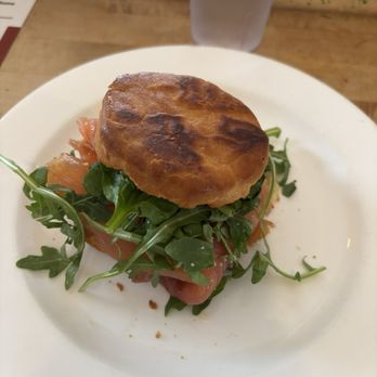 Northside Social Coffee & Wine - Lox on a gluten free biscuit - American Near Me - Arlington, Virginia Northside Social Coffee & Wine - Lox on a gluten free biscuit - American Near Me - Arlington, Virginia