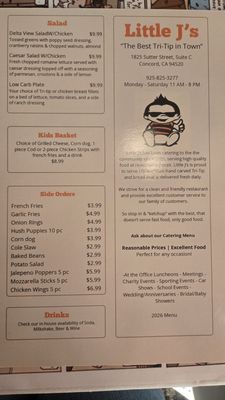 Menu photo 5 Little J's Concord Concord, CA