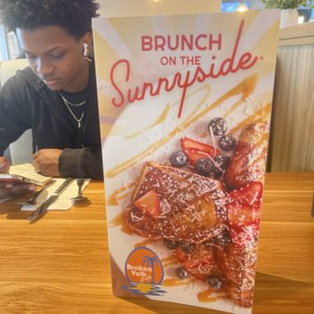 Broken Yolk Cafe - Menu and my son - Cafes Near Me - Palm Springs, California