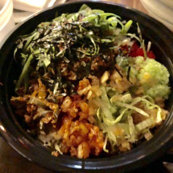 Barn Joo 35 - Uni Bimbinbop - before mixing (didn't really like the uni addition) - Korean Near Me - New York, New York Barn Joo 35 - Uni Bimbinbop - before mixing (didn't really like the uni addition) - Korean Near Me - New York, New York