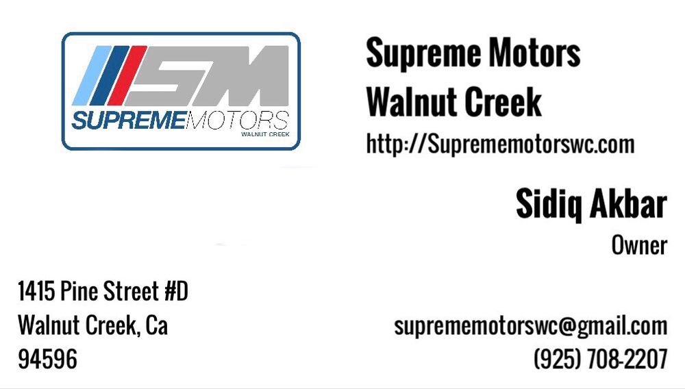 SUPREME MOTORS WALNUT CREEK Updated August 2024 11 Photos & 26 Reviews 1415 Pine St
