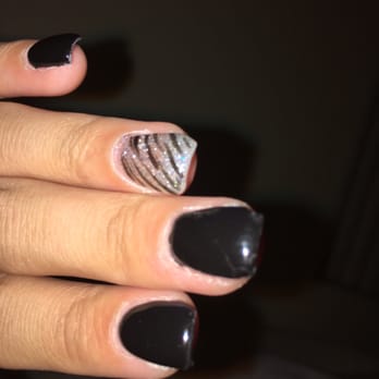 Essie Nails - my middle finger has two chips and a crack where the paint is still not dry. - Nail Salons Near Me - Garden Grove, California