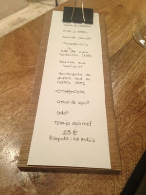 Menu photo 7 NOW - Not Only Wine Sant Cugat del Vallès, B