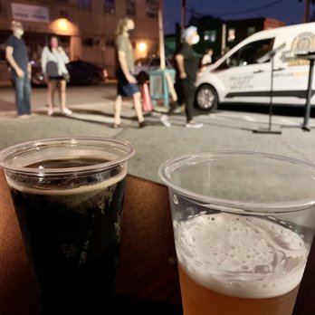 Montclair Brewery - Left - Stout Right - Raspberry Shandy (cocktail vibes and flavor) - Breweries Near Me - Montclair, New Jersey Montclair Brewery - Left - Stout Right - Raspberry Shandy (cocktail vibes and flavor) - Breweries Near Me - Montclair, New Jersey