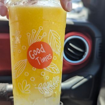 One Tea House - Mango slush with aloe - Bubble Tea Near Me - Modesto, California One Tea House - Mango slush with aloe - Bubble Tea Near Me - Modesto, California