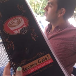 The menu is huge with lots of different coffees and treats to choose from! The menu is huge with lots of different coffees and treats to choose from!