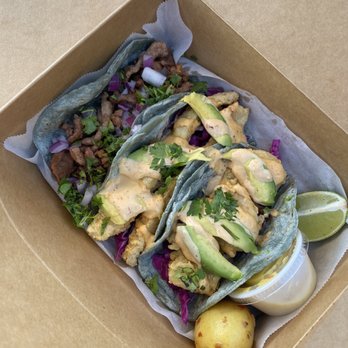 Taco Empire OKC - Top to bottom, Pastor, Fish and shrimp tacos - Mexican Near Me - Oklahoma City, Oklahoma
