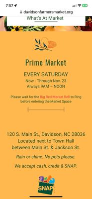 Davidson Farmer's Market by null