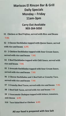 Menu photo 8 Mariscos El Rincon Bar & Grill Athens, TX Menu photo 8 Mariscos El Rincon Bar & Grill Athens, TX