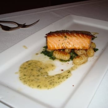 Leatherby's Cafe Rouge - salmon and potato gnocchi - New American Near Me - Costa Mesa, California Leatherby's Cafe Rouge - salmon and potato gnocchi - New American Near Me - Costa Mesa, California