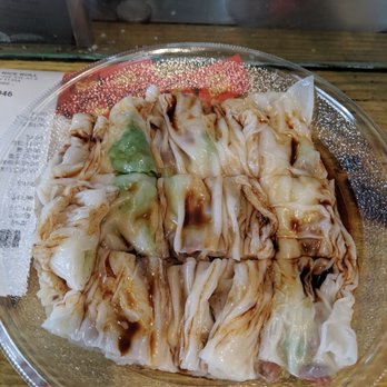 Joe's Steam Rice Roll - Bbq pork cherng fun - Dim Sum Near Me - Flushing, New York