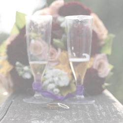 Pop Up Vows - Champagne toast detail from a small wedding and elopement ceremony by Pop-Up Vows.