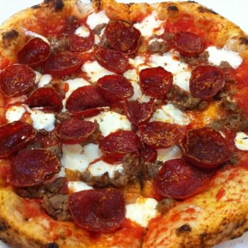 Pupatella - Create Your Own: Tomato Sauce, Mozzarella, Beef Pepperoni, and Spicy Spanish Chorizo - Pizza Near Me - Arlington, Virginia Pupatella - Create Your Own: Tomato Sauce, Mozzarella, Beef Pepperoni, and Spicy Spanish Chorizo - Pizza Near Me - Arlington, Virginia
