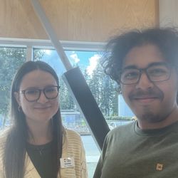 Coquitlam Public Library - Me and one of the wonderful representatives
