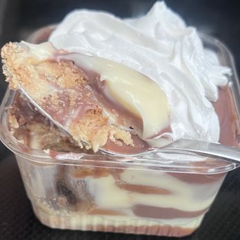Empanadisimas - (NEW) Marquesa, Very Demure: layers of cookies, creamy white and milk chocolate, crowned with a swirl of chantilly cream. Pricey at $10.99. - Empanadas Near Me - Alexandria, Virginia Empanadisimas - (NEW) Marquesa, Very Demure: layers of cookies, creamy white and milk chocolate, crowned with a swirl of chantilly cream. Pricey at $10.99. - Empanadas Near Me - Alexandria, Virginia