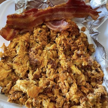 Breakfast Shack - Keto/Carnivore eggs with chorizo and onions. - Breakfast & Brunch Near Me - Redlands, California