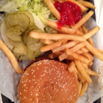Dino's Grill - Aerial (shitty) view of my delicious mushroom burger - Greek Near Me - Newark, California