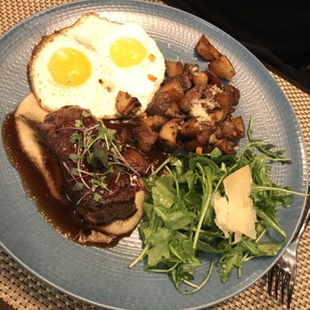 Bistronomic - Flat Iron Steak & Two Farm Eggs ($20) - New American Near Me - Chicago, Illinois Bistronomic - Flat Iron Steak & Two Farm Eggs ($20) - New American Near Me - Chicago, Illinois