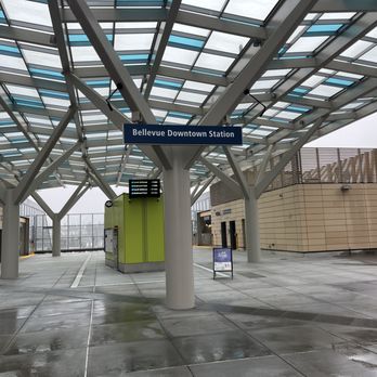Bellevue Downtown Station - Modern covered station - Train Stations Near Me - Bellevue, Washington