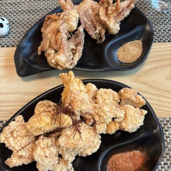 Jinzen - A10.Squid Karaage (top) & Popcorn Chicken - Asian Fusion Near Me - Clayton, Missouri