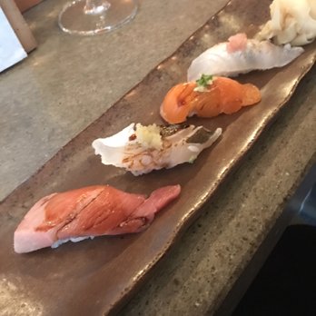 Delage - Chef's selection - first set of 4 piece sushi - Japanese Near Me - Oakland, California Delage - Chef's selection - first set of 4 piece sushi - Japanese Near Me - Oakland, California