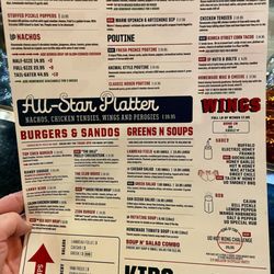 Underdogs - Menu
