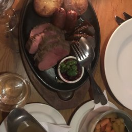 Platter of meats (reindeer, elk, sausage) with lovely side dish of vegetables and potatoes. This can be shared for two! Platter of meats (reindeer, elk, sausage) with lovely side dish of vegetables and potatoes. This can be shared for two!