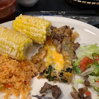 Porton Mexican Kitchen - Chile relleno, Mexican street corn and rice - Mexican Near Me - Knoxville, Tennessee