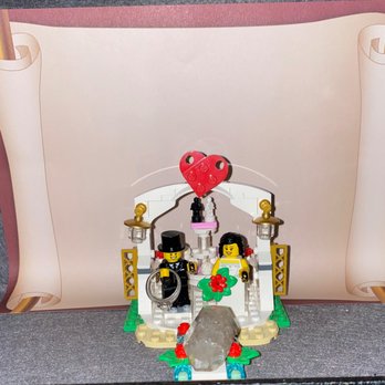 DADs Casino Party Rentals - Lego altar that Daniel had created - Escape Games Near Me DADs Casino Party Rentals - Lego altar that Daniel had created - Escape Games Near Me