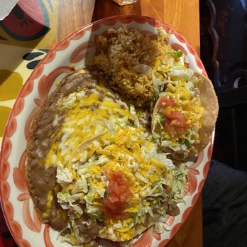 Rio Mirage Cafe-Surprise  - Bean Tostada and Chicken Taco - Mexican Near Me - Surprise, Arizona