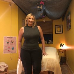 Jenny Wiersma, LMT - The massage therapist in her massage room