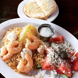 Prawn and scallop plate - lunch menu Prawn and scallop plate - lunch menu