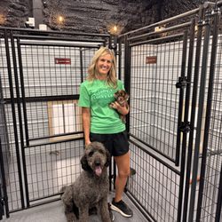 Lolly’s Lucky Leash Dog Boarding - Spacious kennels with doggy doors for access to their separate outdoor area.