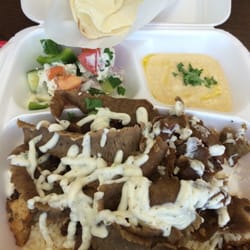Dona Donair & Tacos - Donair Platter. I asked for a mix of chicken, beef and lamb