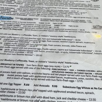 Hobee's Restaurant - Menu - Diners Near Me - Palo Alto, California