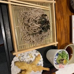 Kuni's Japanese Restaurant - Tempura Soba Soup (cold $12)