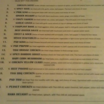 Thai Corner - Lunch menu - Thai Near Me - Lake Forest, California