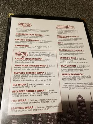 Menu photo 1 Lucy's Hideaway Milton, WI