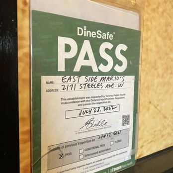 East Side Mario's - Italian Near Me - Toronto, Ontario