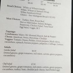 JC’s Market And Deli - Menu