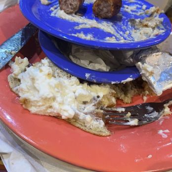 Josie's - It was a pancake and the Chevy plaza special came with eggs, choice of meat, potatoes or grits, and a biscuit with sausage gravy. - American Near Me - Lexington, Kentucky Josie's - It was a pancake and the Chevy plaza special came with eggs, choice of meat, potatoes or grits, and a biscuit with sausage gravy. - American Near Me - Lexington, Kentucky